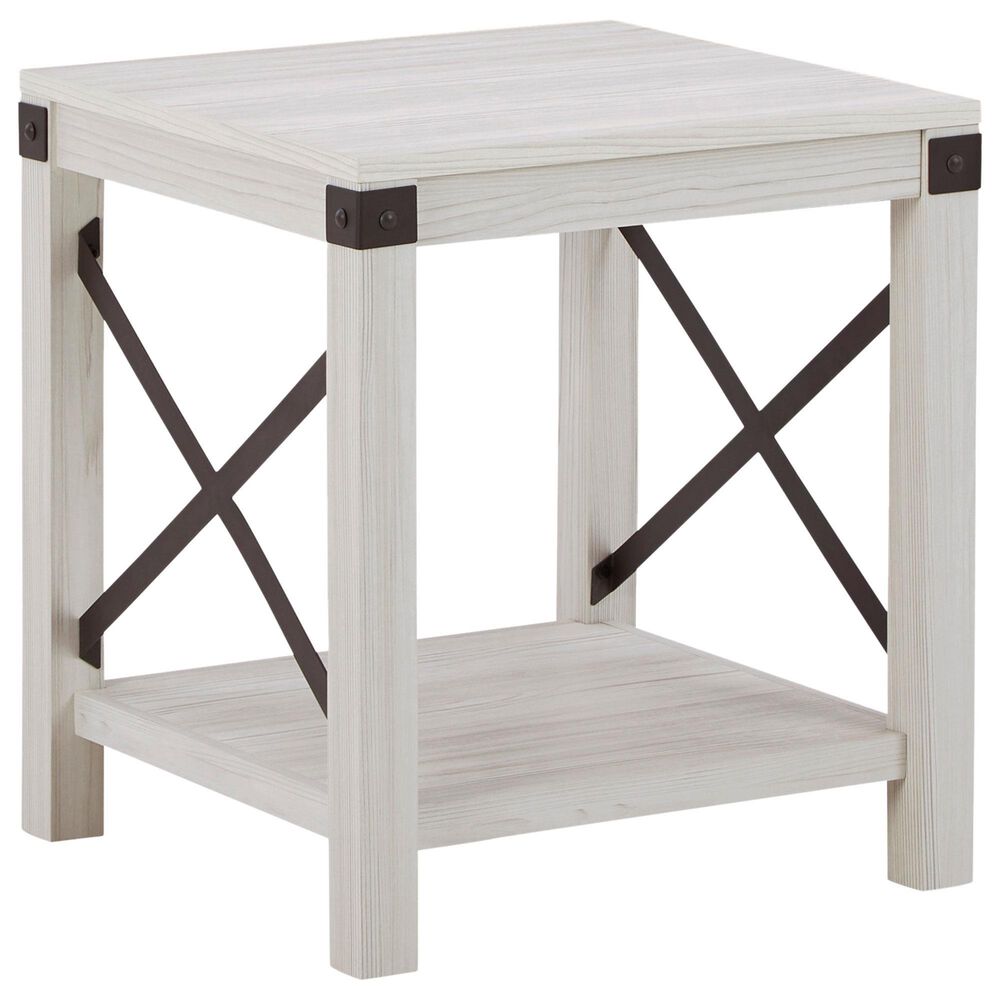 Signature Design by Ashley Bayflynn End Table in Whitewash, , large