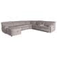 Vogue Home Furnishings 4-Piece Power Left-Facing Reclining Sectional with Chaise in Dove Gray, , large