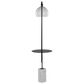 LumiSource Symbol Floor Lamp in Black and White, , large