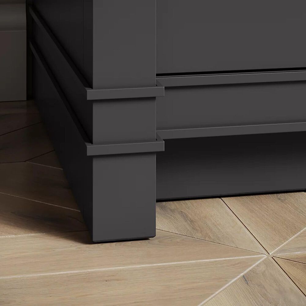 Kohler Alouette 60" Double Bathroom Vanity in Ferrous Grey with 2 cm White Quartz Top and Rectangular Sinks, , large