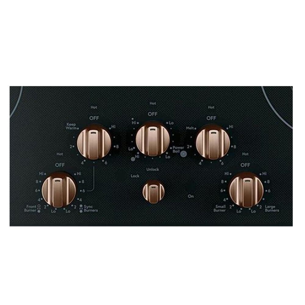 Cafe Electric Cooktop Knob in Brushed Bronze, , large