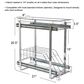 Household Essentials Glidez Multipurpose 2-Tier Pull-Out Organizer for Cookware and Bakeware in Chrome, , large