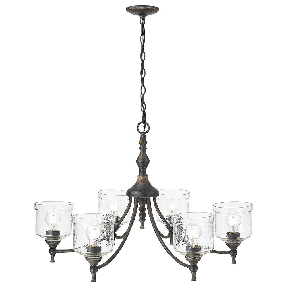 Golden Lighting Keating 6-Light Chandelier in Antique Black, , large