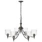 Golden Lighting Keating 6-Light Chandelier in Antique Black, , large