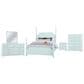 Viceray Collections Tide and Timber 5 Piece Twin Poster Bedroom Set in Blue Maple, , large
