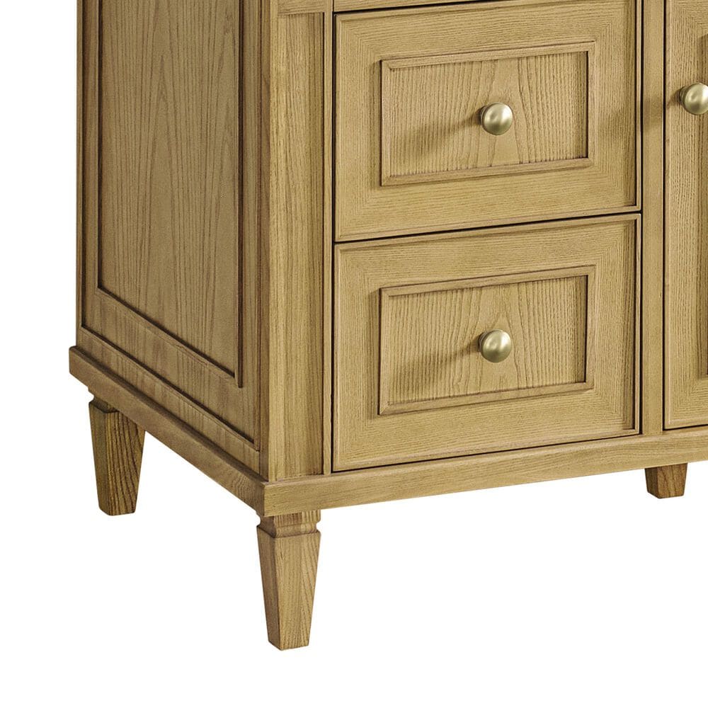 James Martin Vanities Lorelai 48&quot; Single Vanity in Light Natural Oak with 3 cm Lime Delight Quartz Top, , large