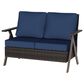 Sunwell Garden 3-Piece Patio Chat Set in Navy, , large