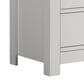 HOMLUX Cassini 6-Drawer Dresser with Black Handles in White, , large