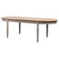 Jennifer Taylor Home Colette Oval Dining Table in Antique Natural Brown and Antique Blue-Grey - Table Only, , large