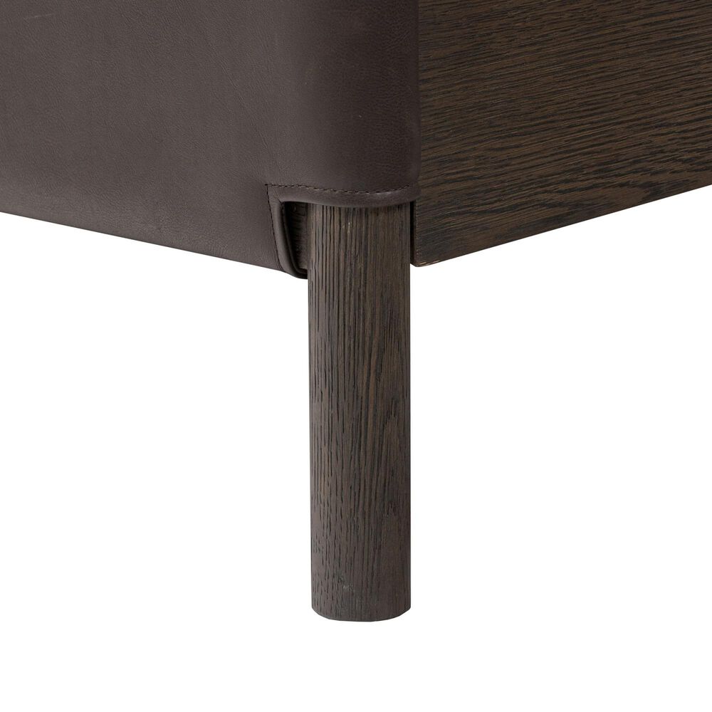 Four Hands Salado Upholstered Platform Queen Bed in Heirloom Cigar, , large