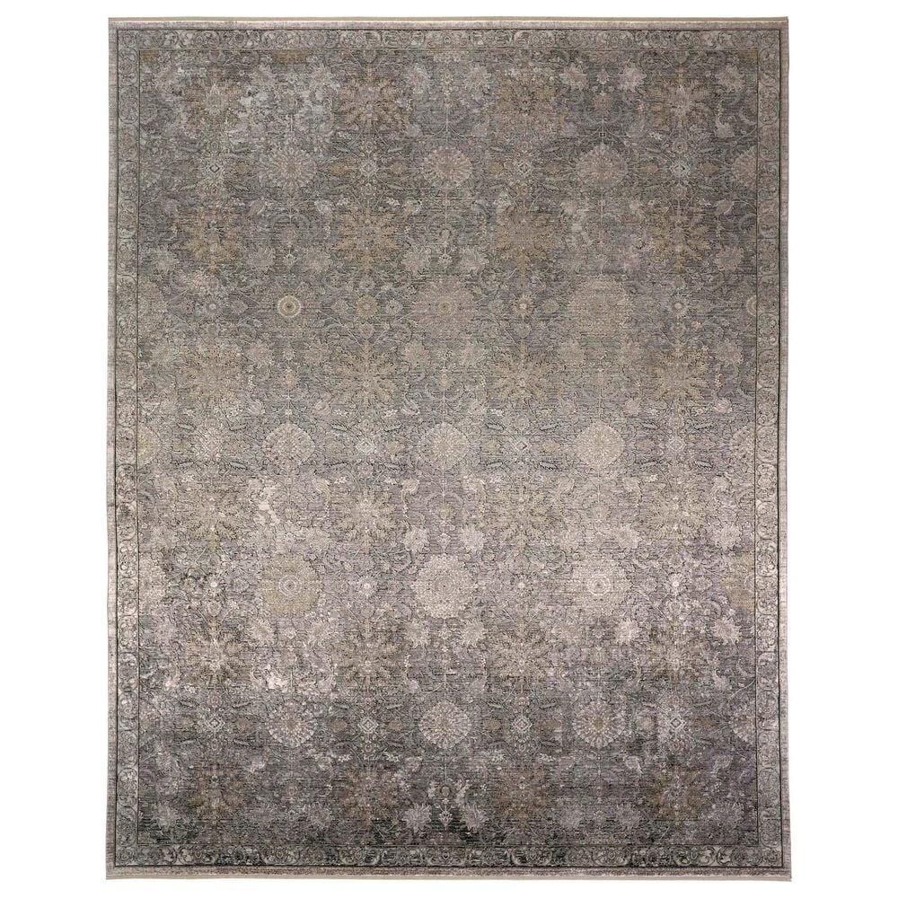 Feizy 3965F Sarrant Gray 12" x 15"- Area Rug, , large