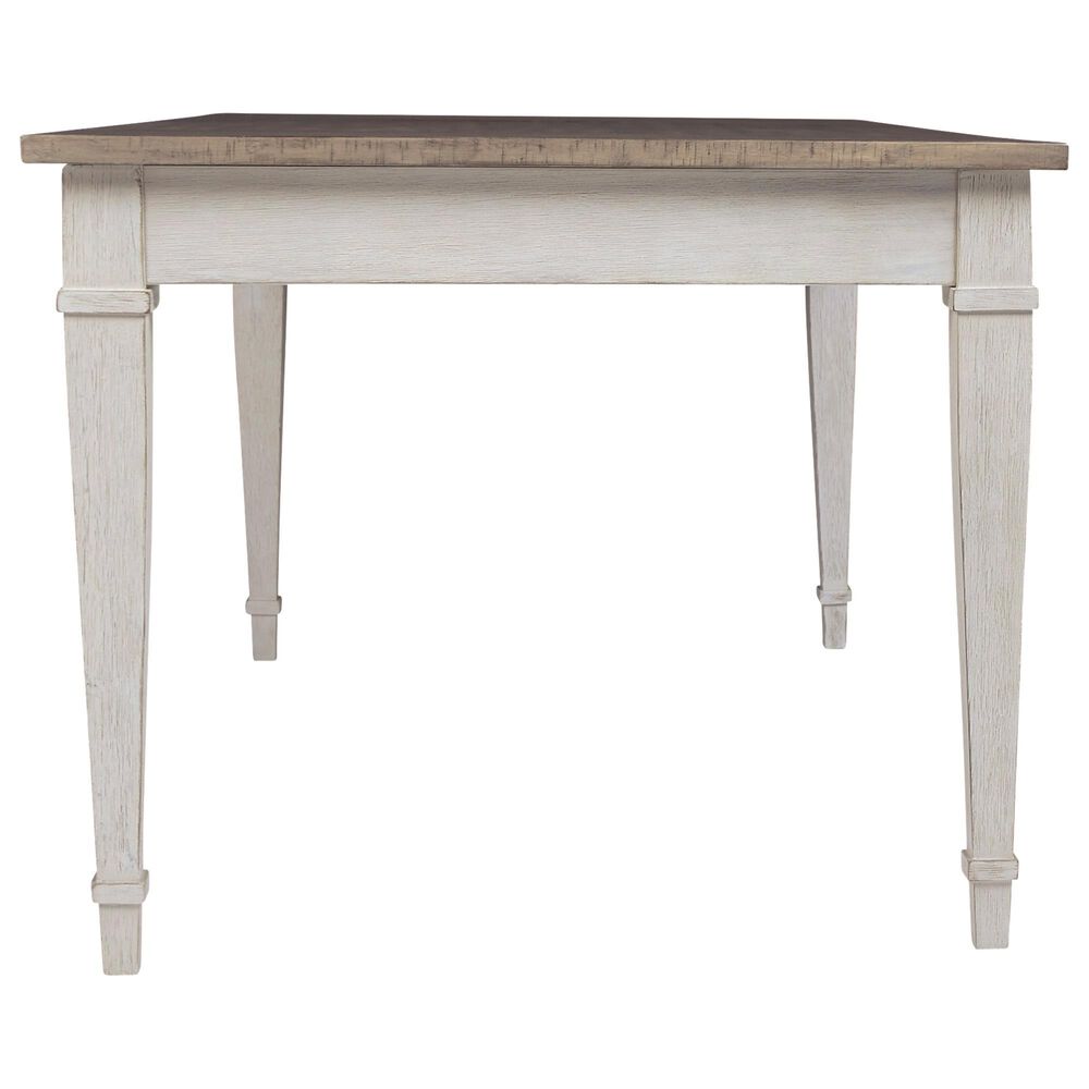 Ashley Skempton Dining Table in White and Light Brown - Table Only, , large