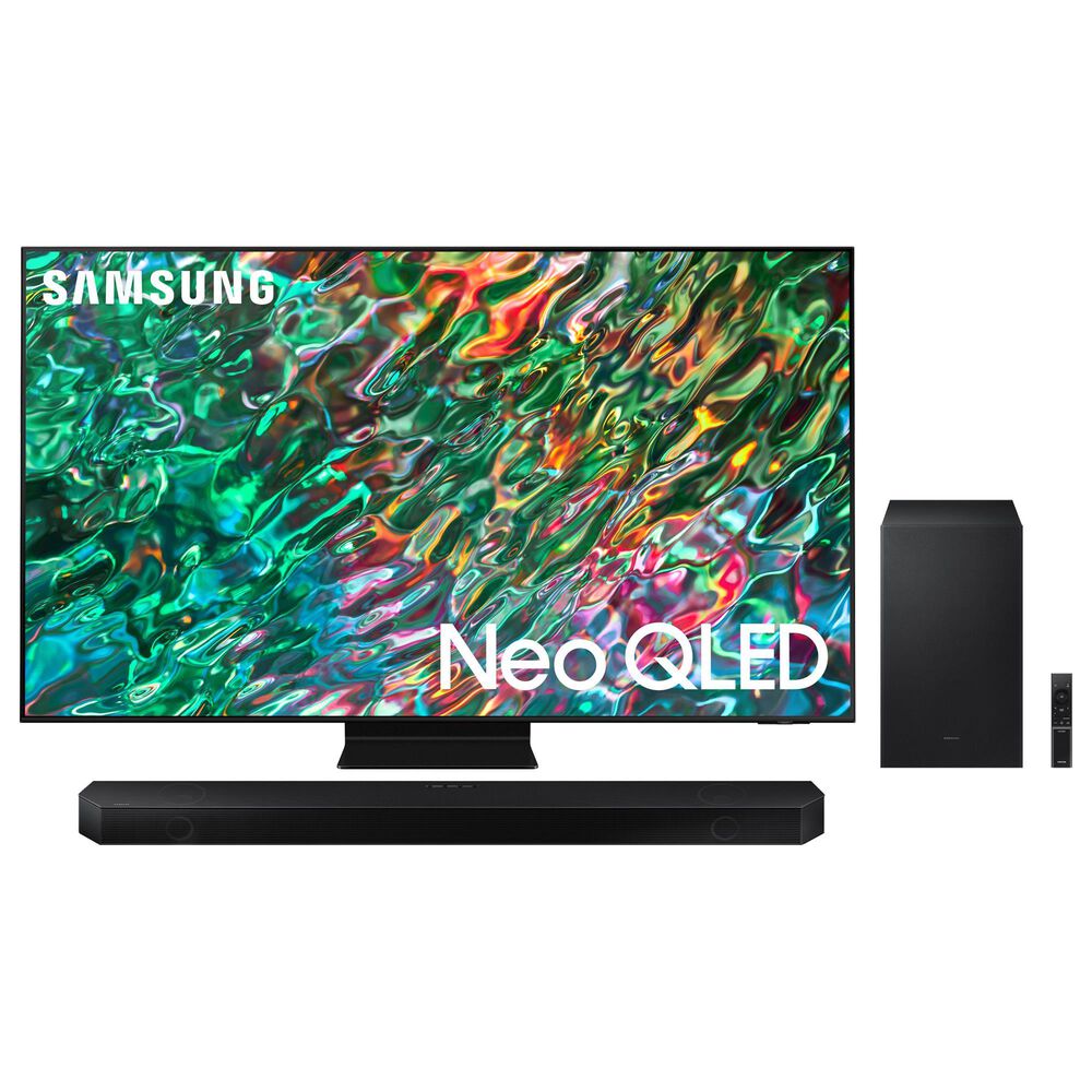 Samsung 55" Class QN90B Neo QLED 4K UHD HDR - Smart TV with 3.1.2 Channel Soundbar, , large