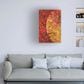 Timberlake Dying Leaf 24" x 16" Canvas Art in Red/Tan/Wine, , large