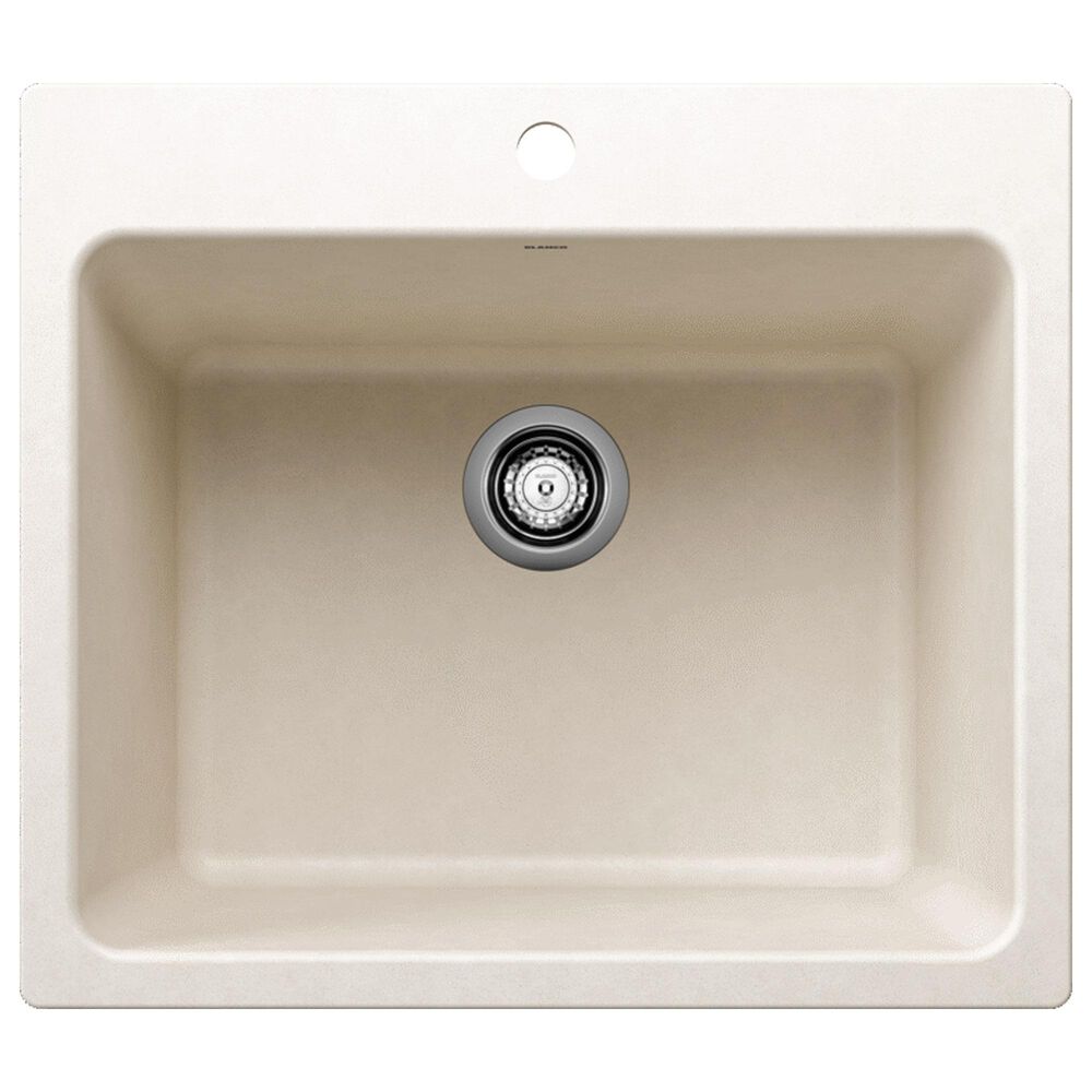 Blanco Liven 25" Dual Mount Laundry Sink in Soft White, , large
