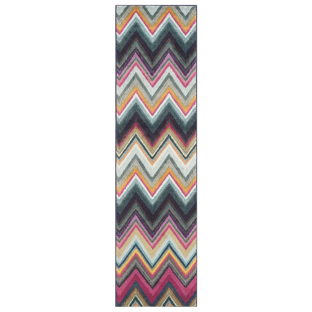 Safavieh Monaco MNC234F-212 2&#39;2&quot; x 12&#39; Brown/Multi Runner, , large