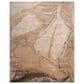 Nourison Silk Shadows 5"6" x 7"5" Beige and Silver Area Rug, , large