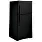 GE Appliances 19.2 Cu. Ft. Top Freezer Refrigerator with Reversible Door in Black, , large