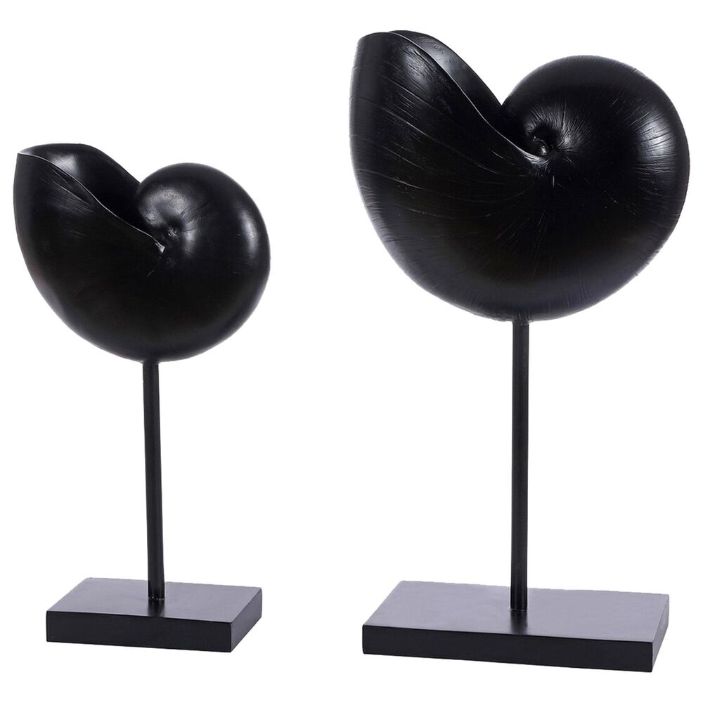 Safavieh Debra Snail Table Decor in Black (Set of 2), , large