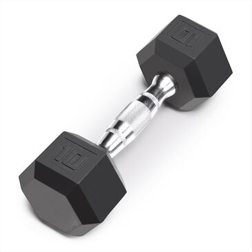 Impex, Inc 10 Lb Rubber Hex Dumbbell, , large