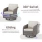 Sunwell Garden 3-Piece Patio Conversation Set in Beige, , large