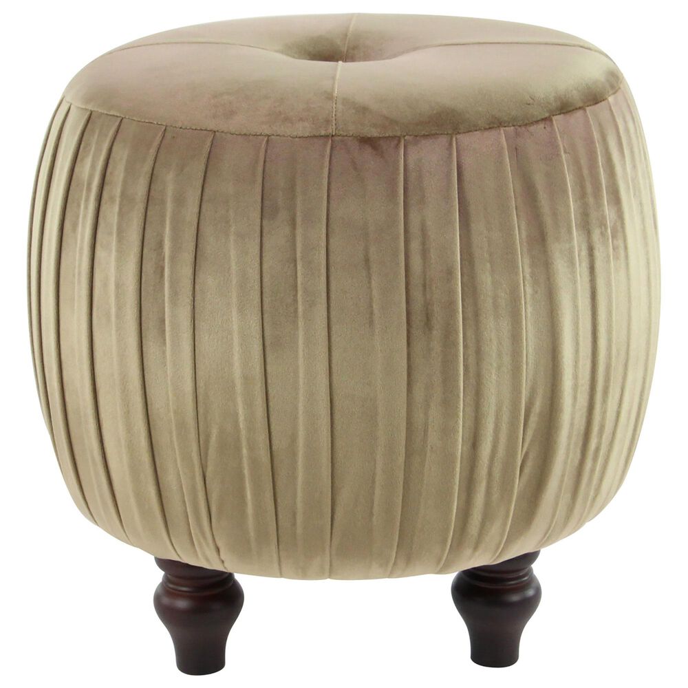 Maple and Jade 18" x 17" Pouf in Tan, , large