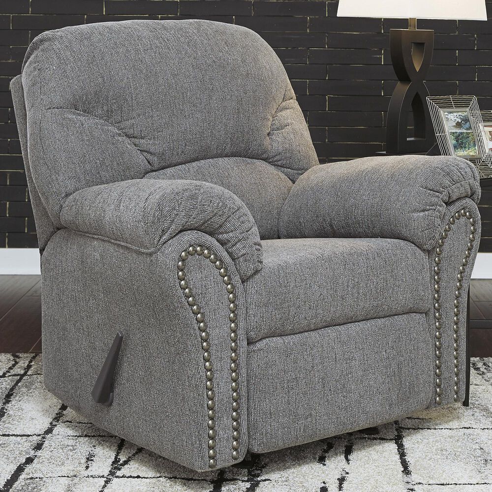 Ashley Allmaxx Rocker Recliner in Pewter, , large