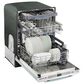 Unique Appliances Classic Retro 24" Top Control Dishwasher in Summer Mint Green, , large