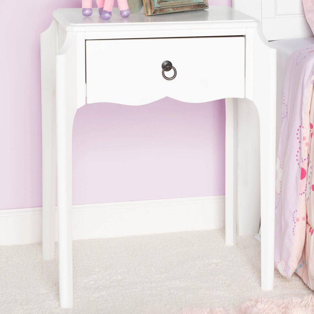 Butler Specialty Company Wilshire 1-Drawer Nightstand in Smooth White, , large