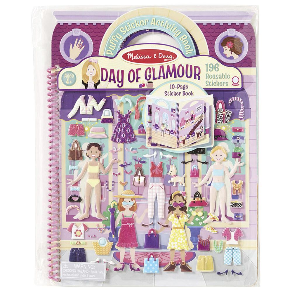 Melissa & Doug Deluxe Puffy Sticker - Day of Glamour, , large