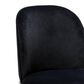 Tov Furniture Harley Dining Chair with Black Cushion in Brushed Gold, , large