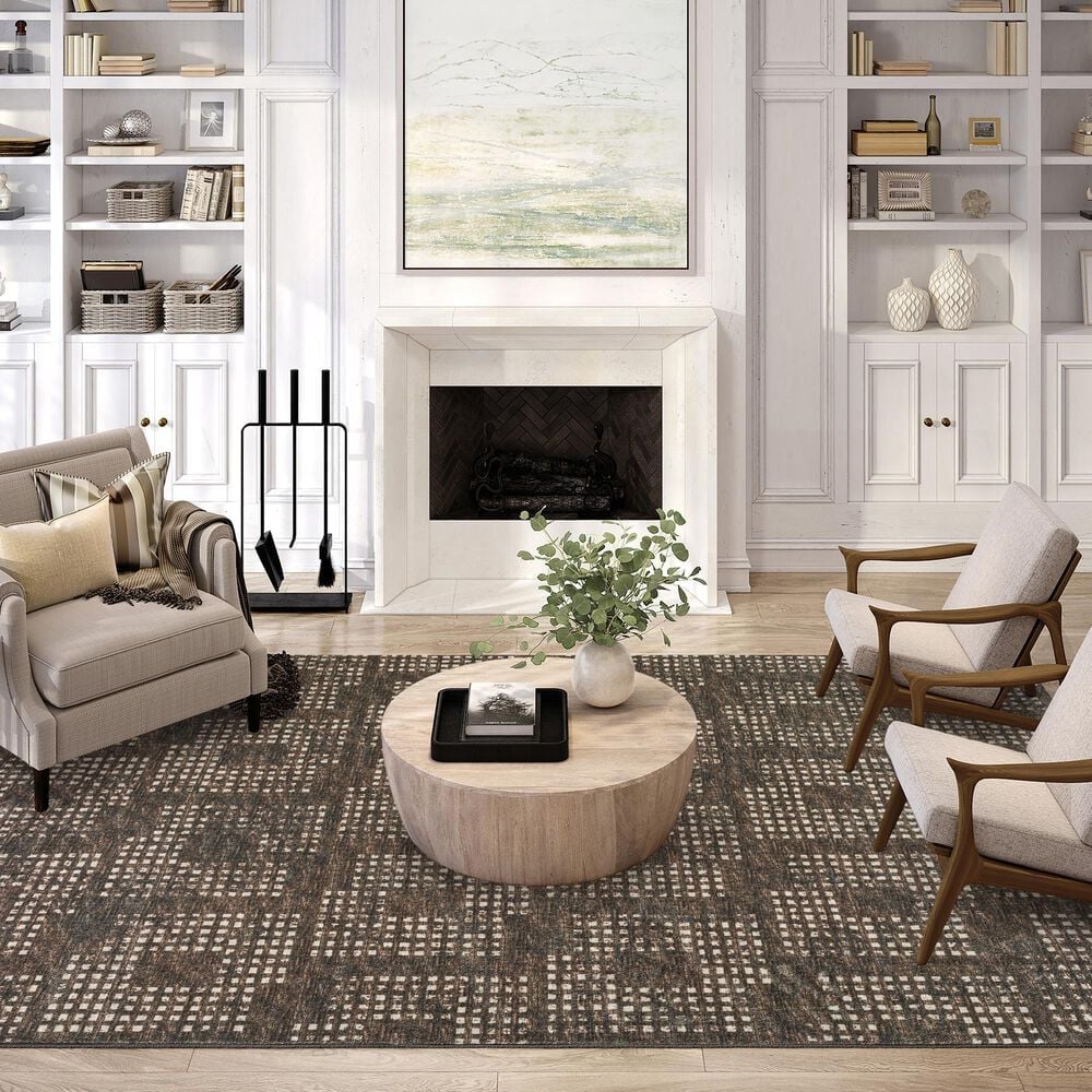 Dalyn Rug Company Delano 9&#39; x 12&#39; Chocolate Indoor/Outdoor Area Rug, , large