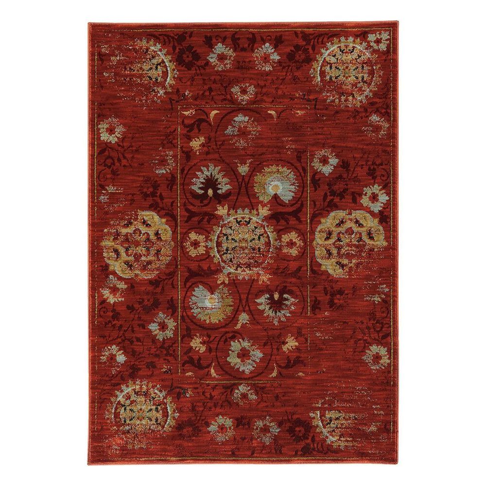 Oriental Weavers Sedona 6386E 2'3" x 7'6" Red Runner, , large