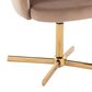LumiSource Buena Swivel Accent Chair in Brown, , large