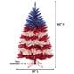 The Gerson Company 5" Patriotic American Tree with White Light in Red, White and Blue, , large