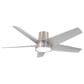 Minka-Aire Chubby II 58" Smart Indoor/Outdoor Ceiling Fan in Brushed Nickel Wet, , large