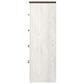 Ashley Gerridan 4 Drawers Chest in White and Gray, , large