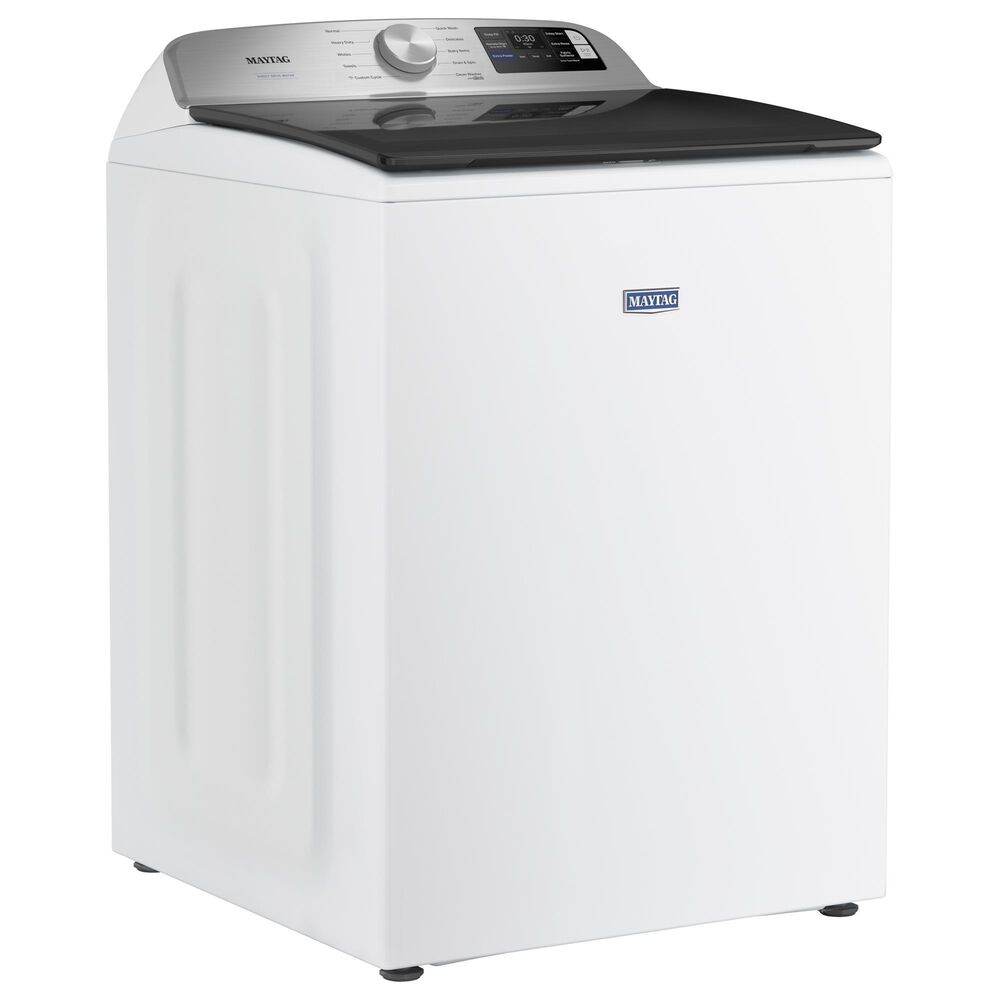 Maytag 5.2 Cu. Ft. Smart Top Load Washer and 7.4 Cu. Ft. Smart Gas Top Load Dryer Laundry Pair in White, , large