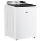Maytag 5.2 Cu. Ft. Smart Top Load Washer and 7.4 Cu. Ft. Smart Gas Top Load Dryer Laundry Pair in White, , large