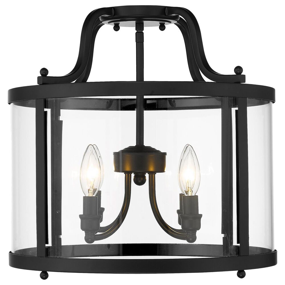 Golden Lighting Payton Semi-Flush in Matte Black, , large