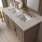 James Martin Vanities Portland 60" Double Bathroom Vanity in Whitewashed Walnut with 3 cm Victorian Silver Quartz Top and Rectangular Sinks, , large