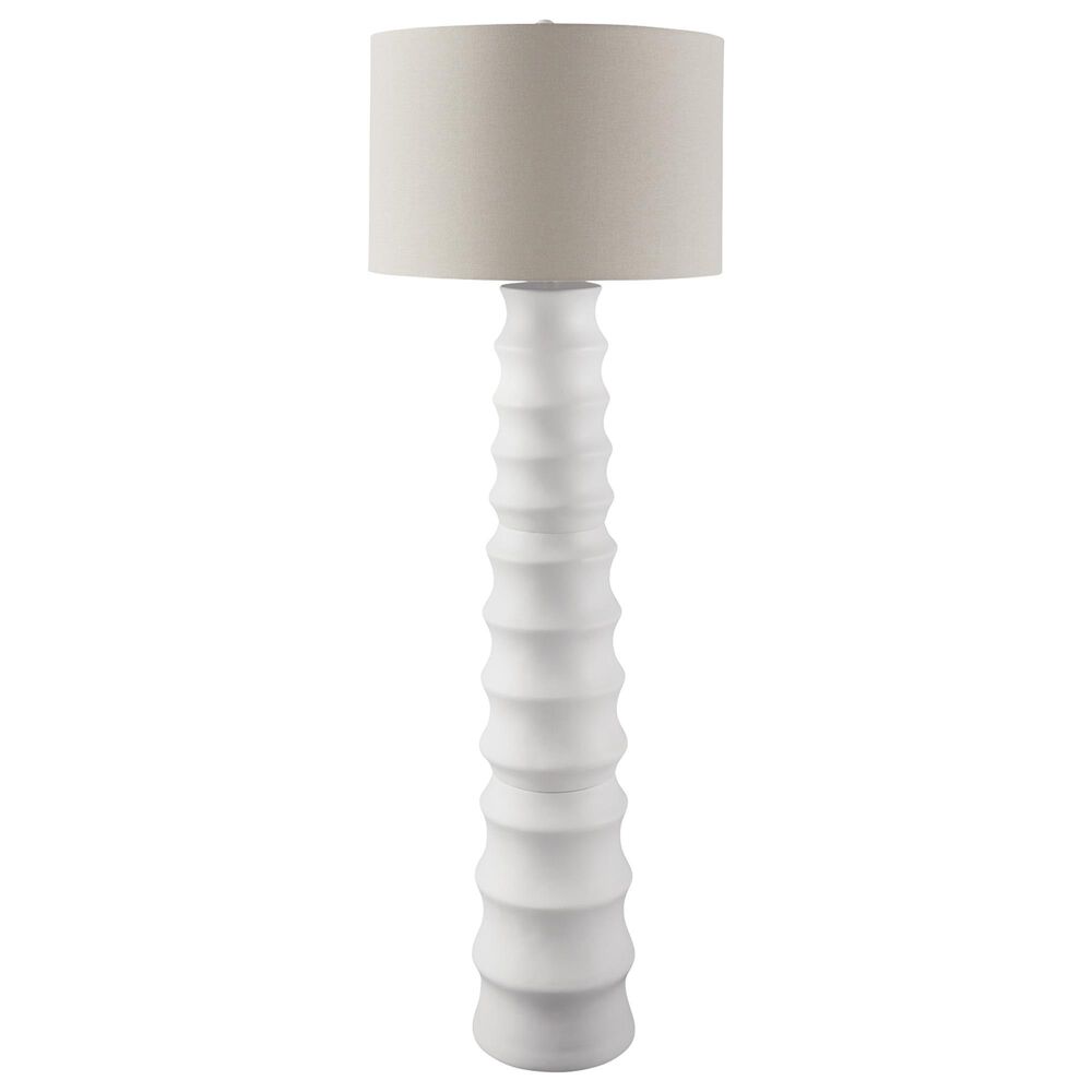 Ashley Veraleigh Poly Floor Lamp in White, , large