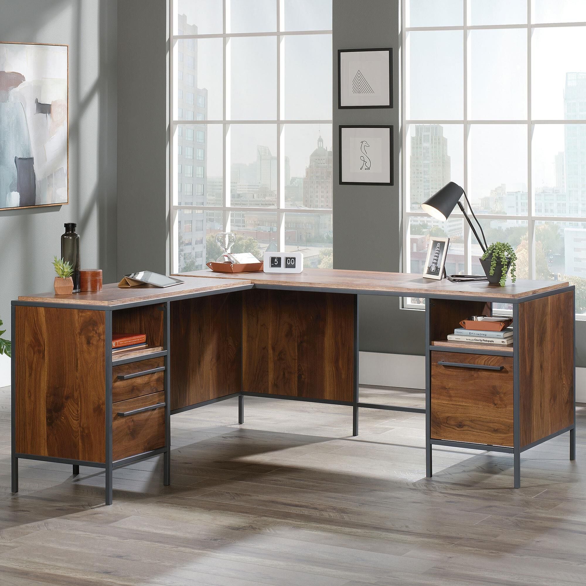 L shaped desk near shop me in store