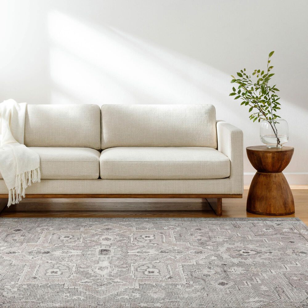 Surya Elle 3&#39;11&quot; x 5&#39;7&quot; Sage, Off-White, Dusty Sage, Slate, Charcoal and Tan Area Rug, , large