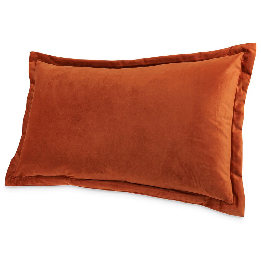 Vista Haus Conner 13" x 22" Lumbar Throw Pillow in Paprika, , large