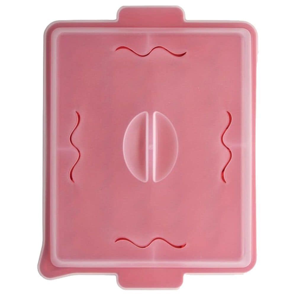 Talisman Designs Microwave Bacon Tray with Cover in Dark Red, , large