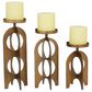 Maple and Jade Contemporary Candle Holder in Gold (Set of 3), , large