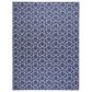 Nourison Horizon HOZ01 Navy 10" x 14" Indoor/Outdoor Area Rug, , large