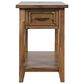 Jofran Claremont Chairside Table in Brown, , large
