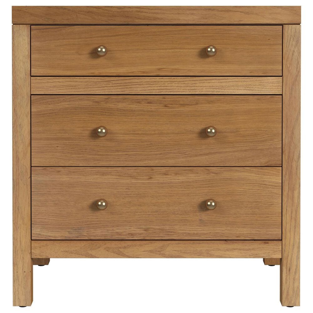 Butler Specialty Company Nora 3 Drawer Nightstand in Light Natural Brown, , large